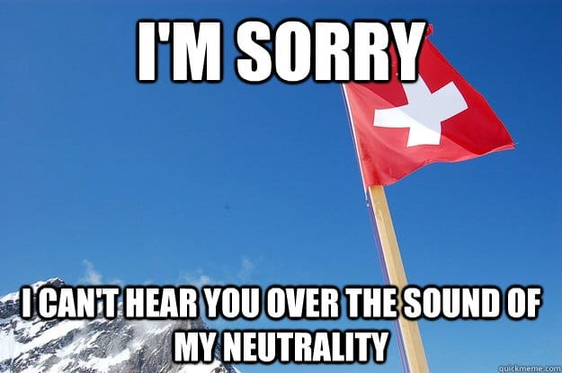 Contro la neutralità svizzera